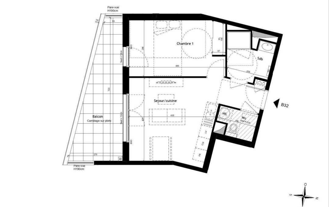 Annonces ST CYR : Appartement | LYON (69009) | 42 m2 | 308 000 € 